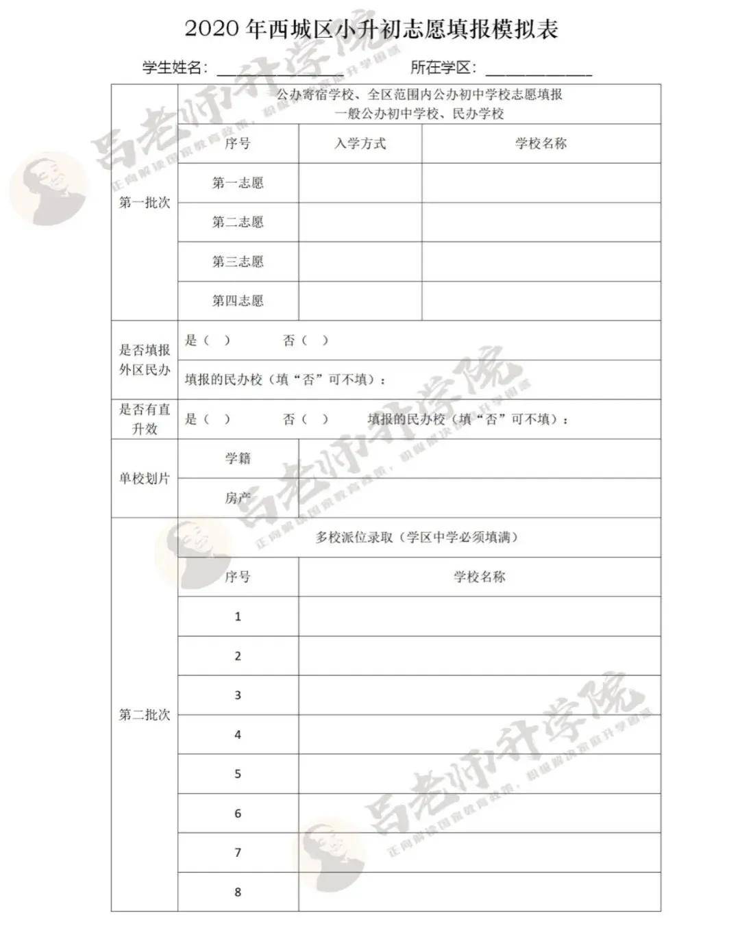 小升初志愿填报的号角吹响了!探秘西城,海淀,朝阳填报指导现场
