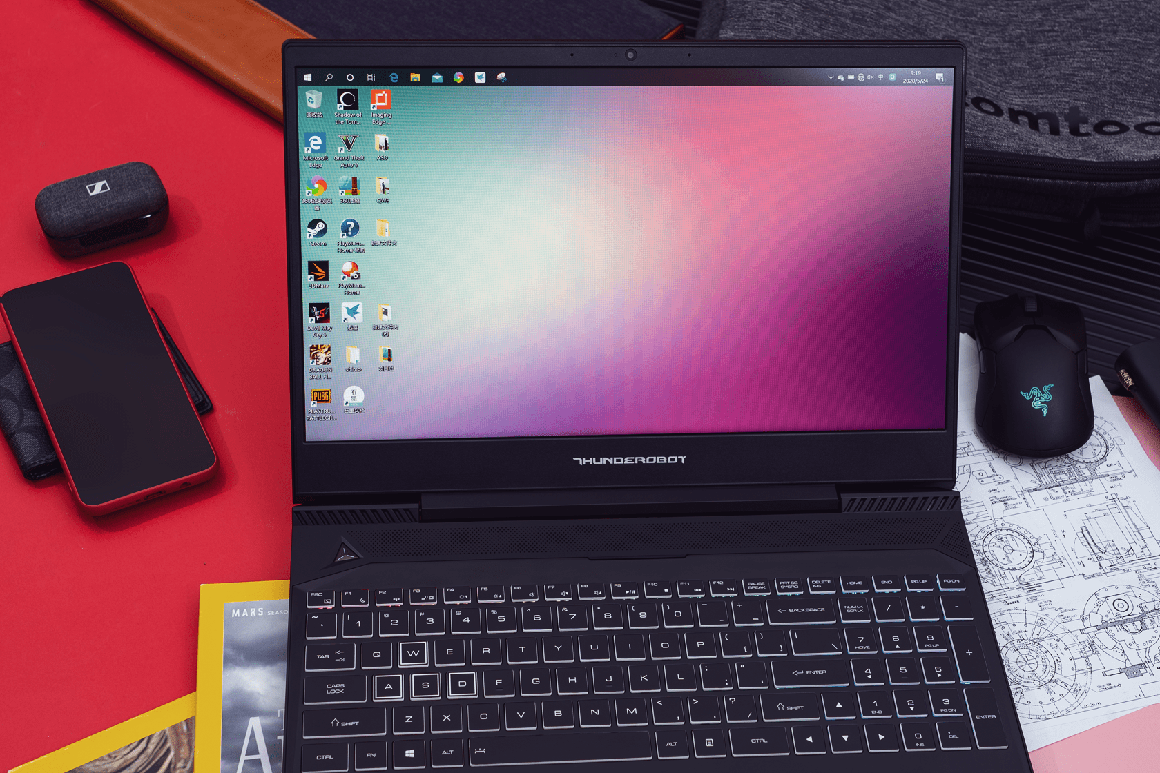 搭配i710750h的西装暴徒雷神911air星战3代游戏笔记本体验