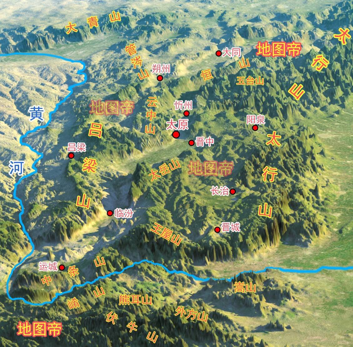 地理中国太行八陉图片