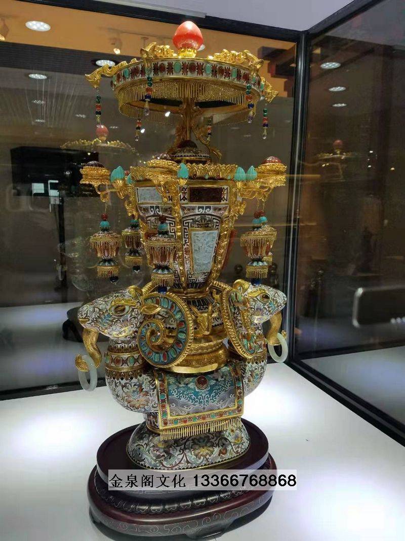 张同禄十大经典景泰蓝吉羊宝灯