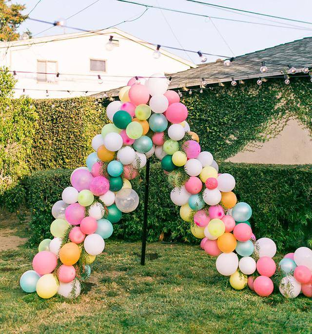 家居气球与花艺的完美装置