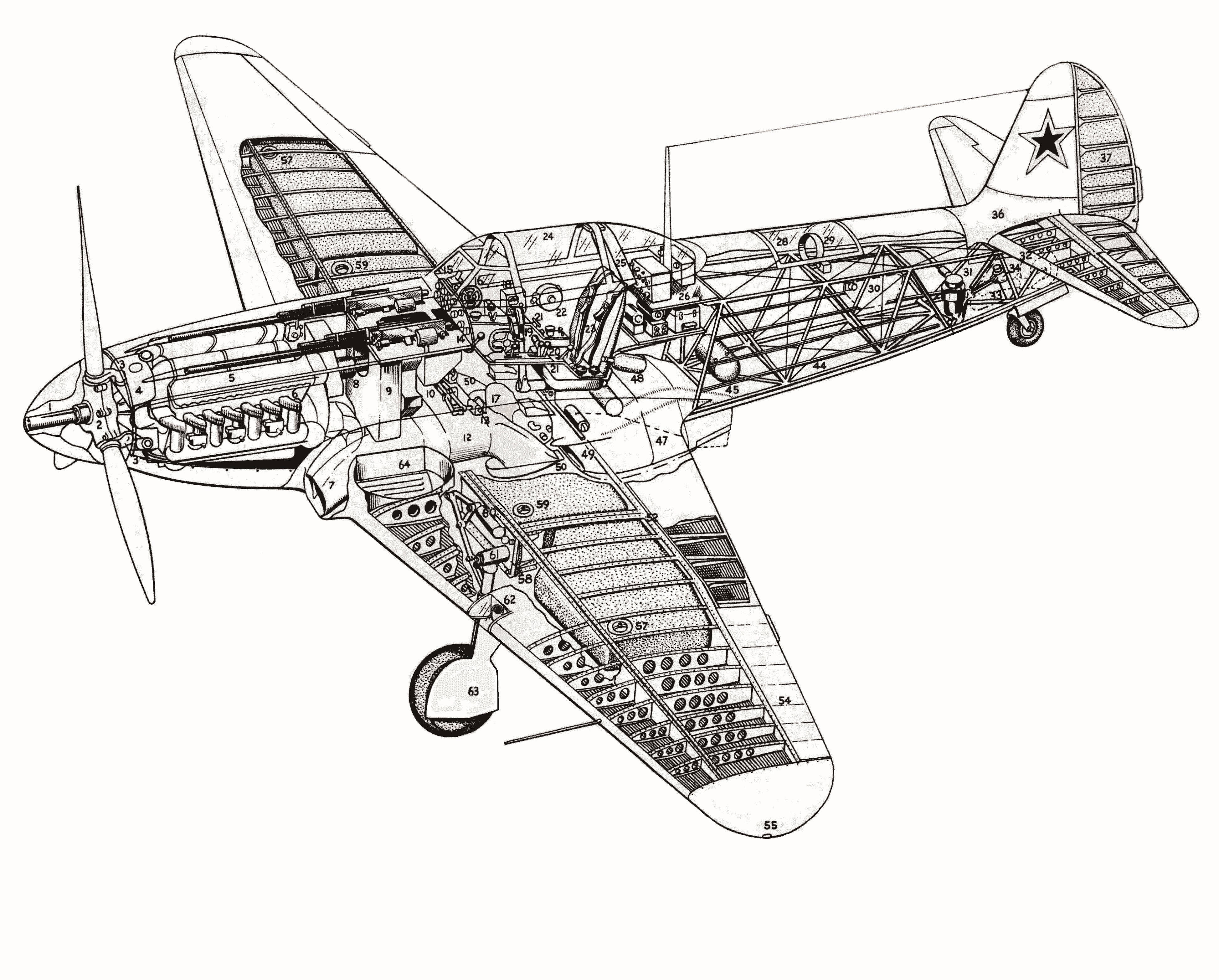 木质苏联战鹰yak9全面压制德国空军二战苏联战机产量最大