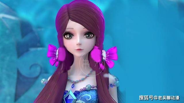 当叶罗丽仙子换上文茜的头发,罗丽依旧可爱,王默比文茜还丑_公主