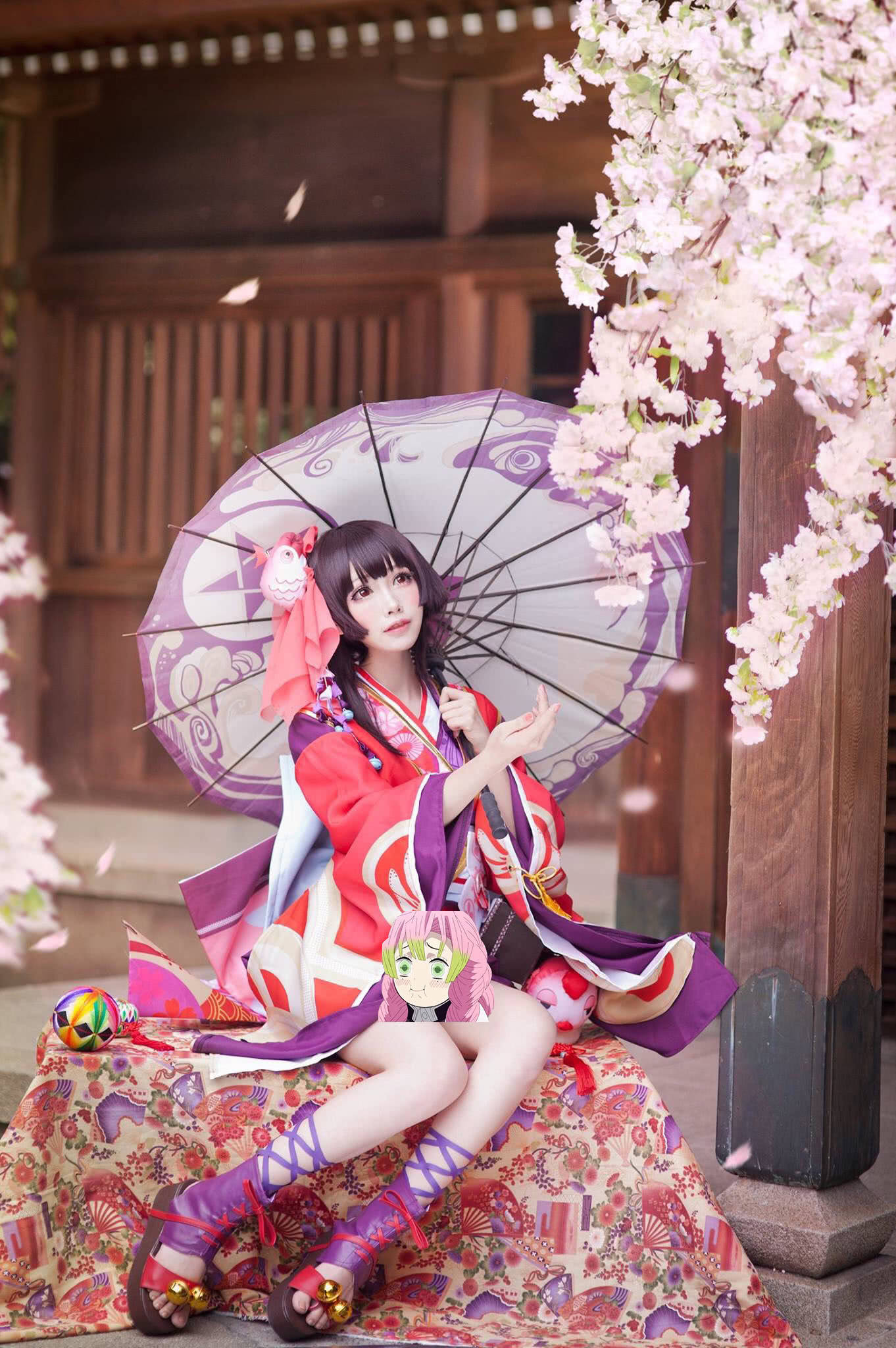 《阴阳师》神乐cos:铃铛鞋超可爱的!_手机搜狐网