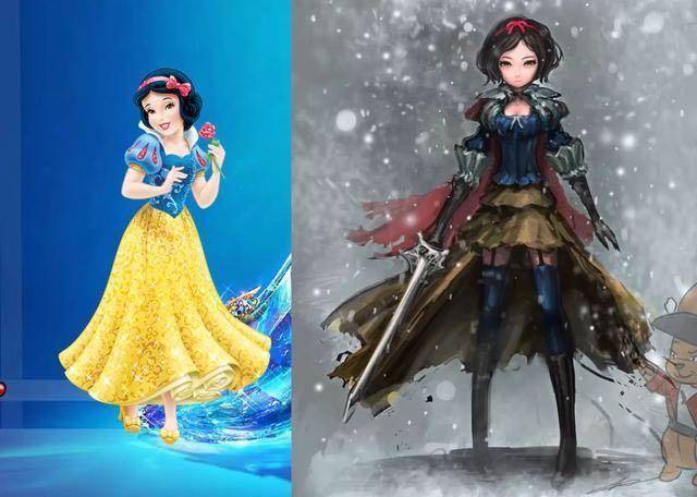 迪士尼公主变战士了,长发公主的头发就是武器,白雪公主铠甲太美