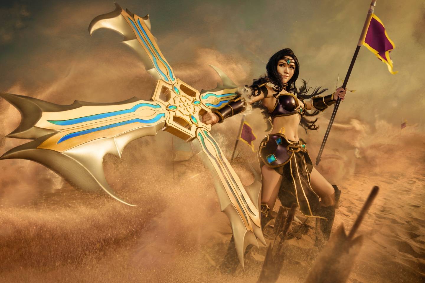 每日cos集锦大赏,英雄联盟之战争女神小姐姐,网友:我爱了_走过