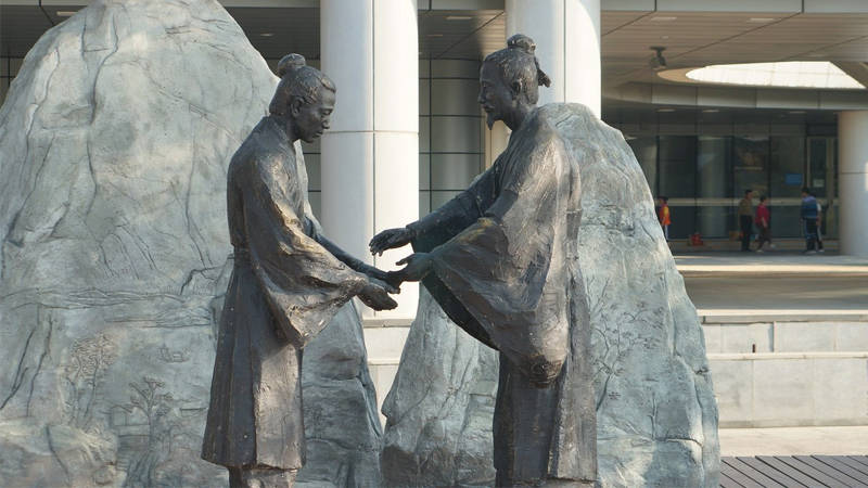 高山流水——伯牙鼓琴雕塑赏析-搜狐大视野-搜狐新闻