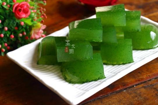 原创黄瓜味道的果冻清新爽口夏日必备简单又好吃孩子最喜欢