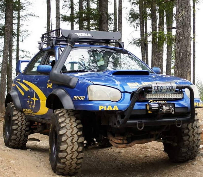 斯巴鲁翼豹sti稀有改装,达喀尔拉力赛车版