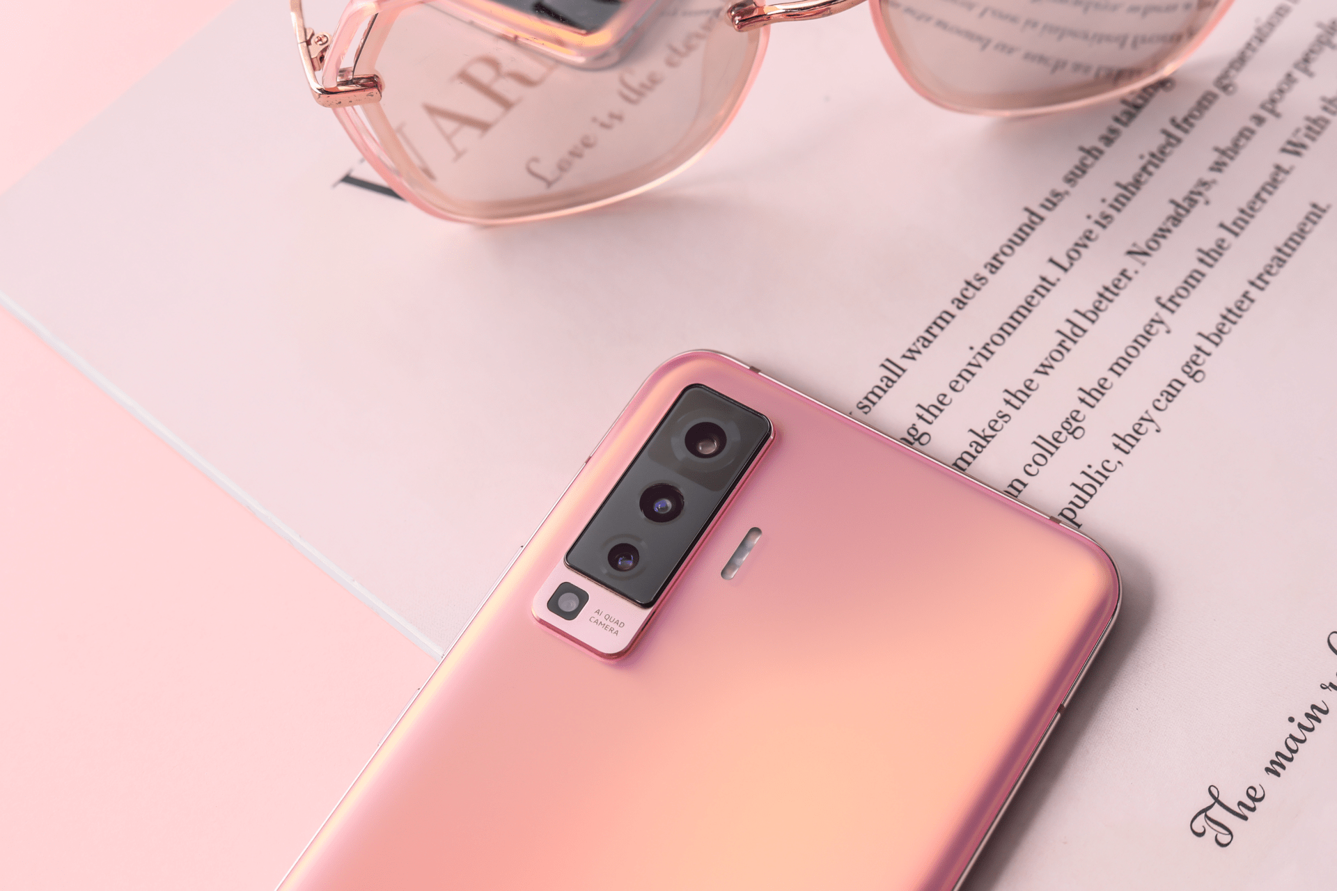 粉色的极致诱惑vivox50浅醺美图鉴赏撩拨你的少女心