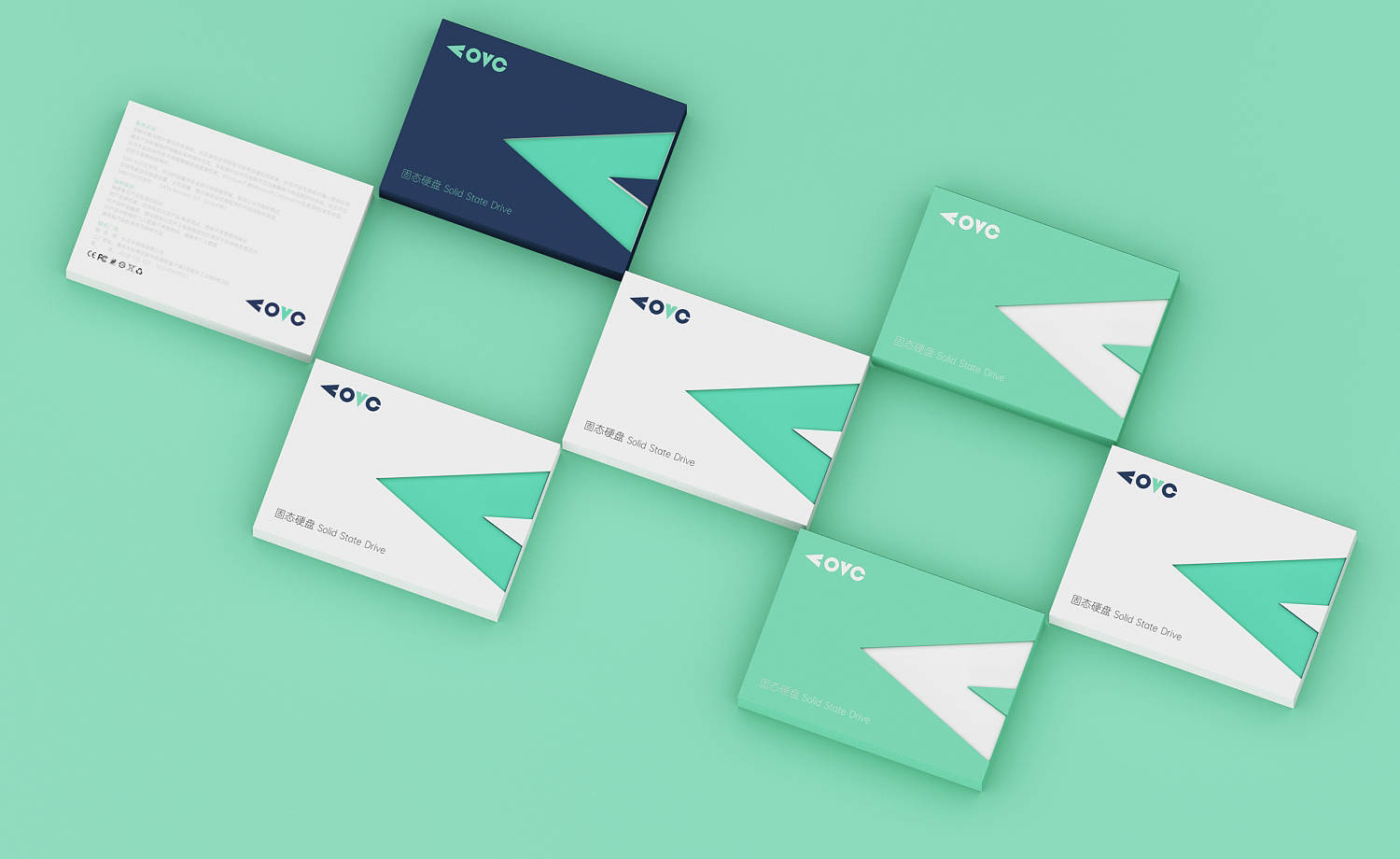 设计_固态硬盘包装设计_智能科技vi设计案例vi设计_固态硬盘包装设计