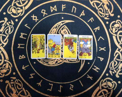 星币九逆位和圣杯六和力量逆位和恋人逆位