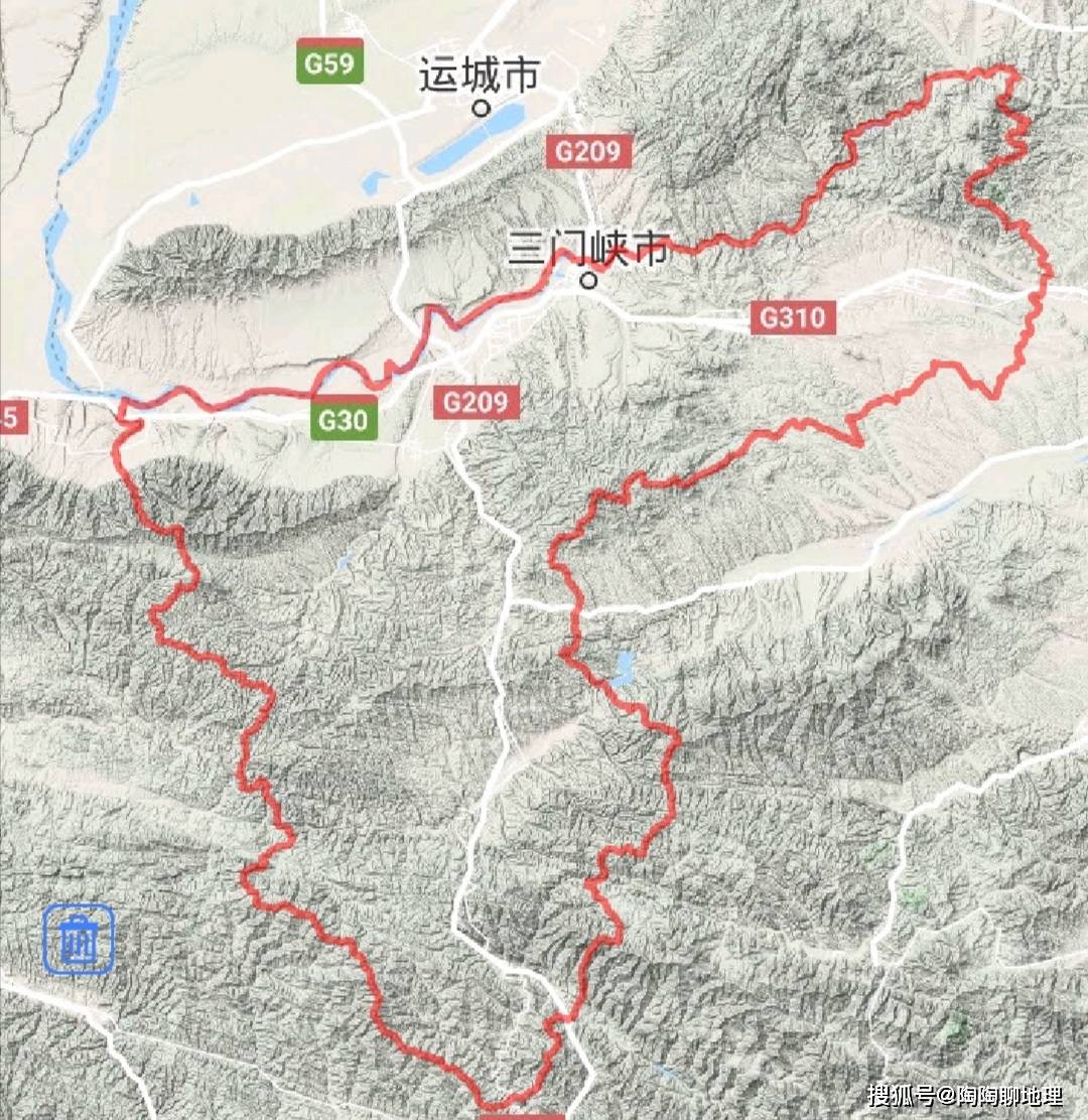 三门峡市地图区县图片