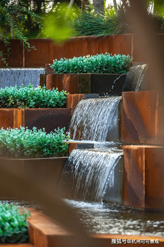 杭州庭院设计庭院水景怎么造5款微水景观庭院再小也能美感十足
