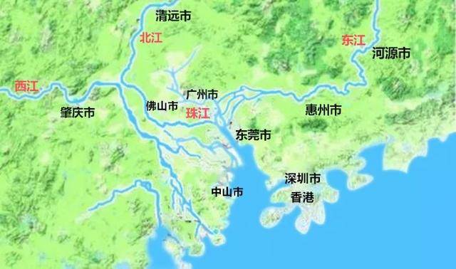 珠江水系图