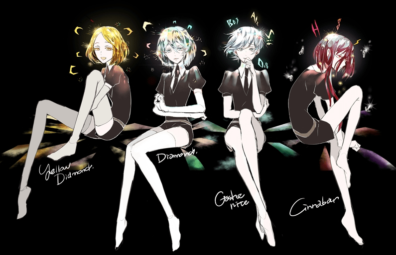 宝石之国:经典动漫评分9.0,每一帧都可以当作壁纸的画面