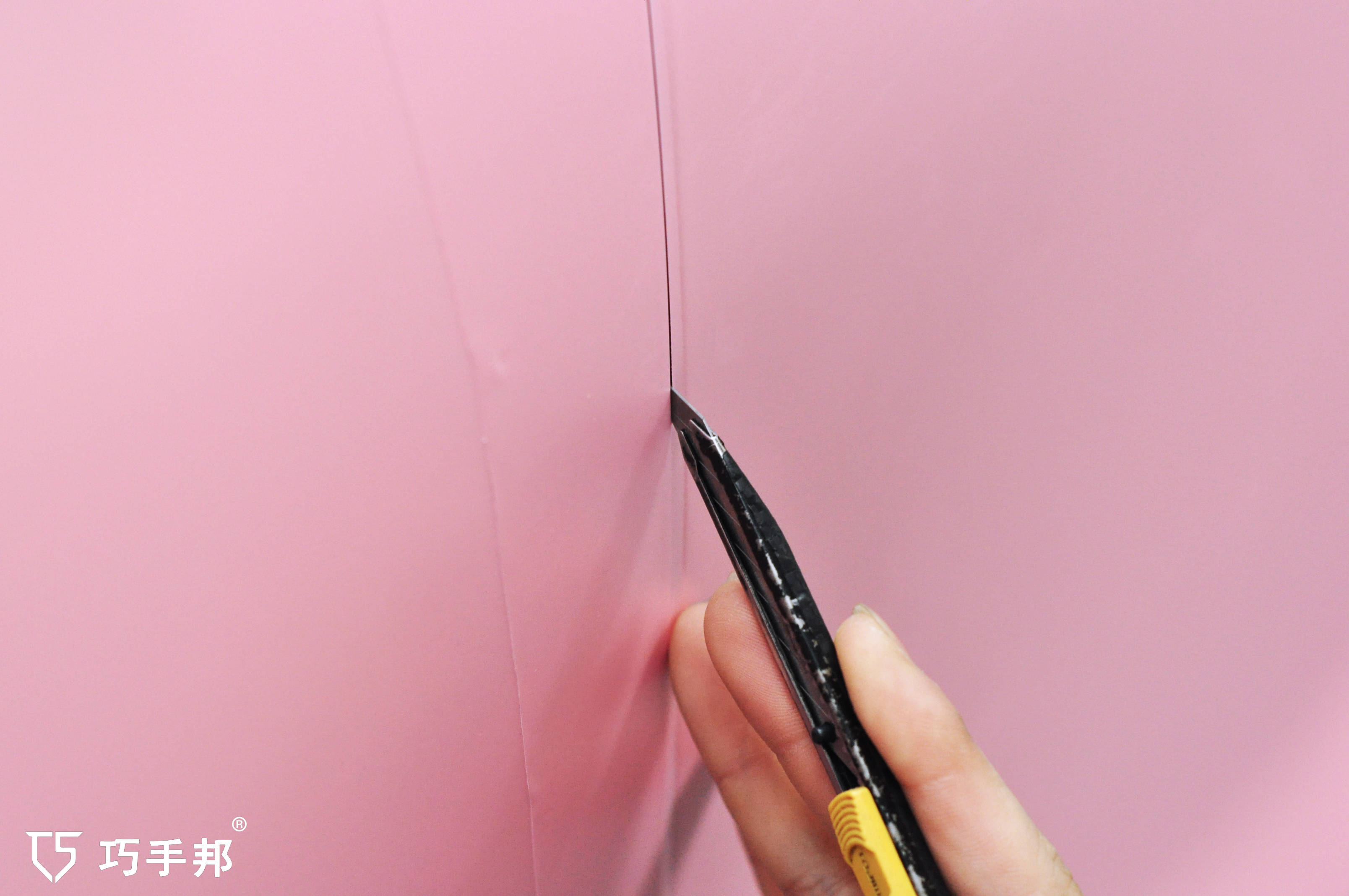 大众装贴改色膜电光樱花粉—巧手邦