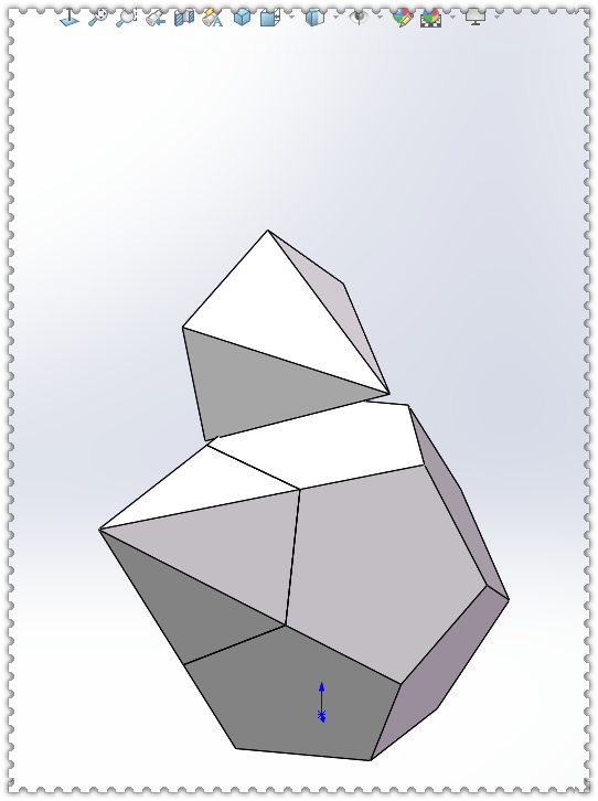用solidworks画一个小星形12面体