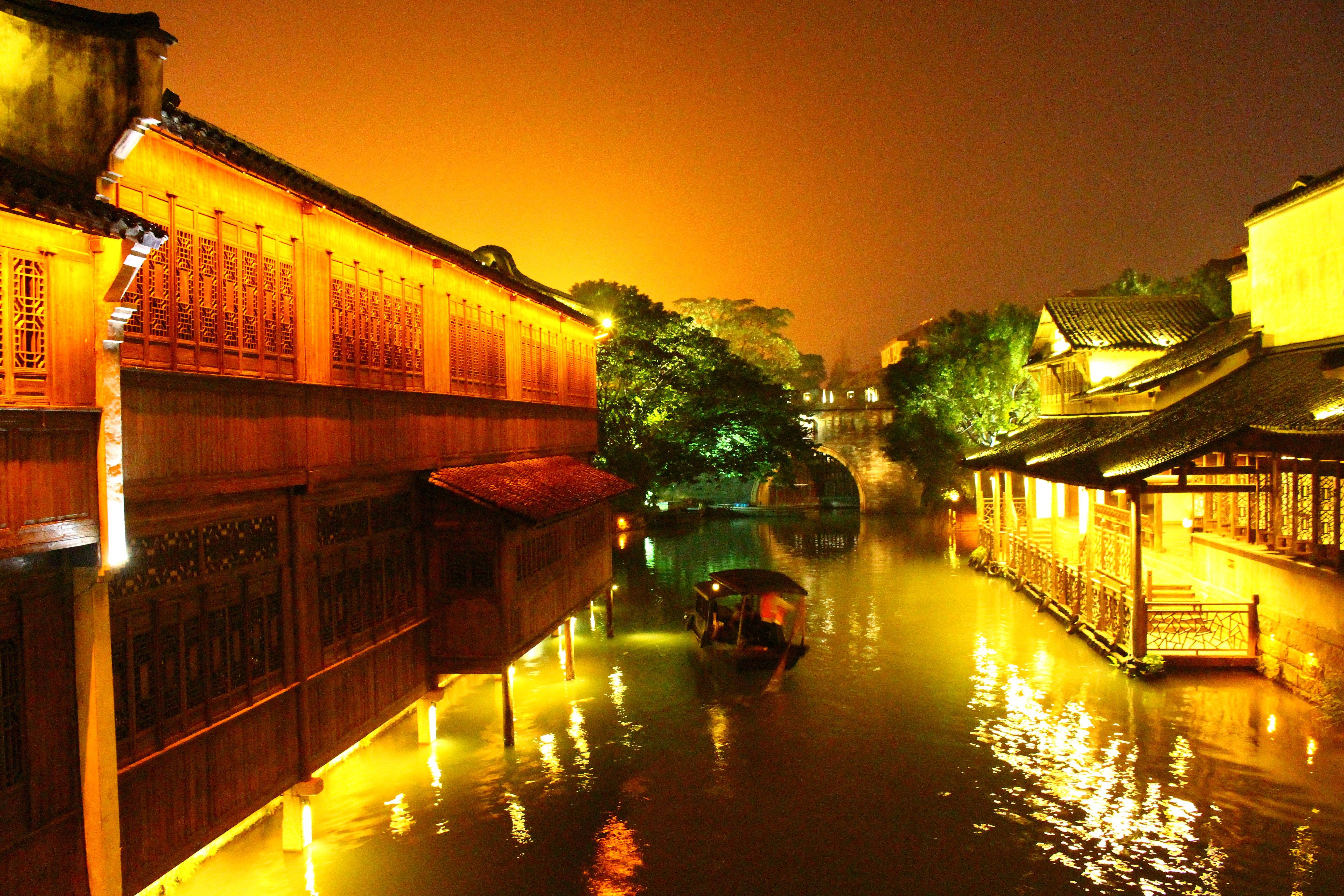 乌镇西栅夜景