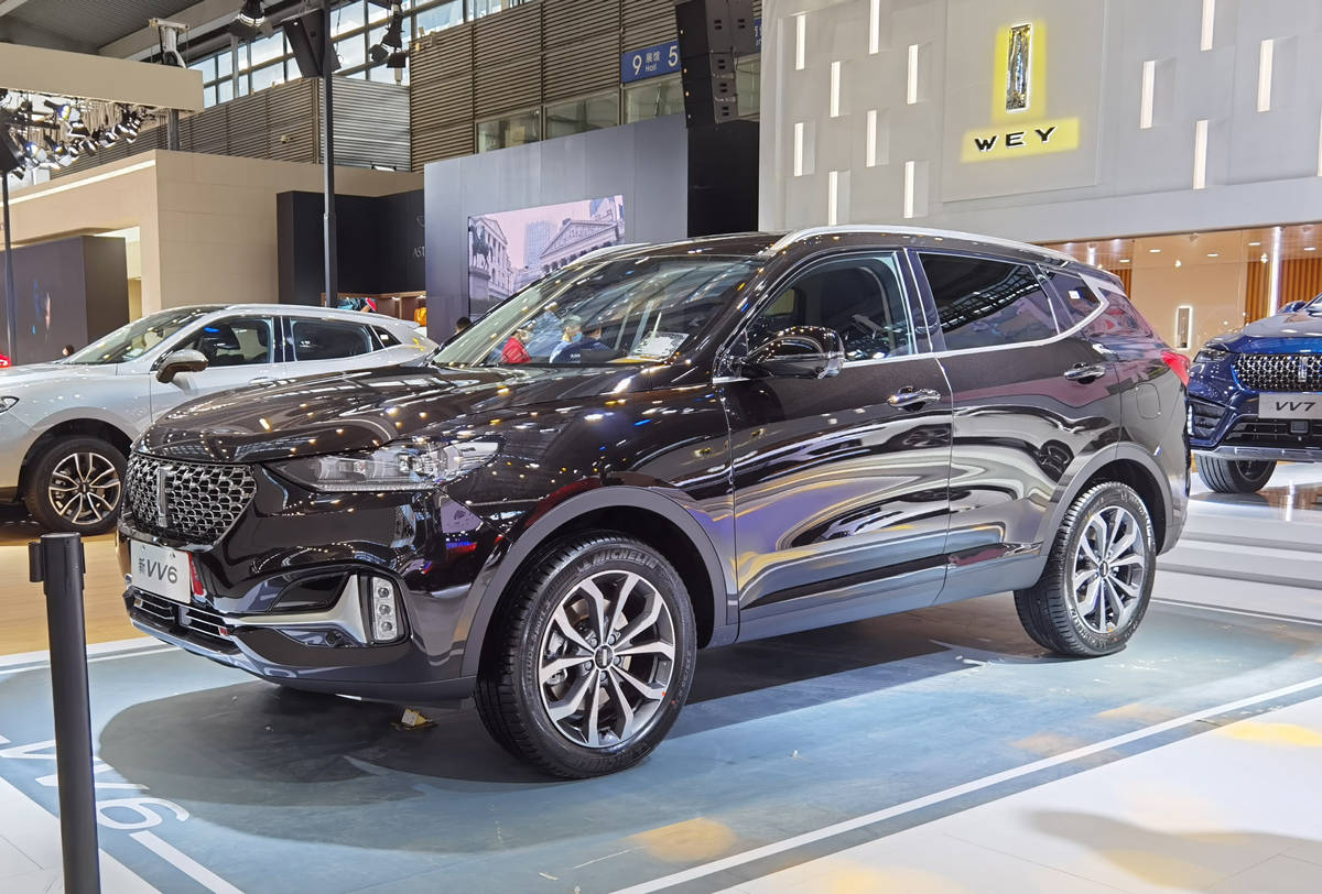 2020粤港澳车展,新款wey vv6正式亮相,太帅了