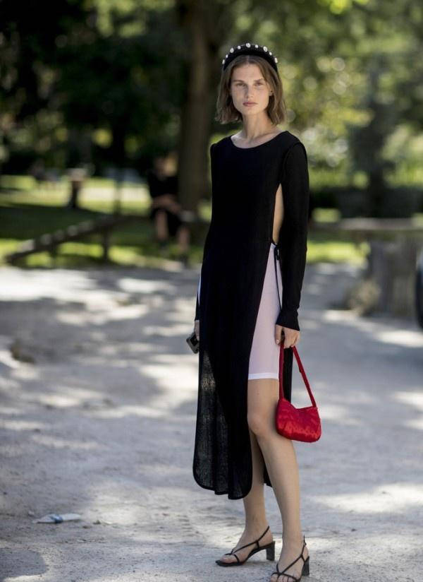 原创最近火了一条裙子叫开叉裙性感优雅显气质让人怦然心动