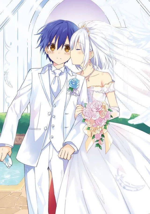 约会大作战是一部百合动漫妹子们的花嫁造型果然是士织好看