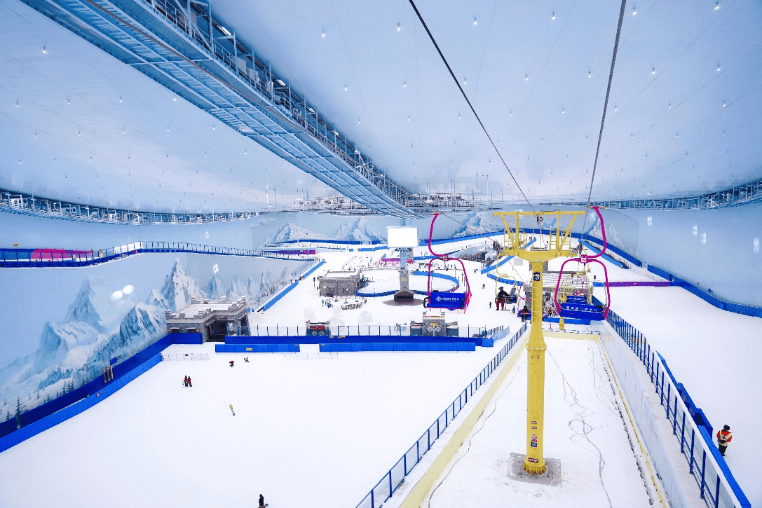 成都天府广场冰雪世界图片