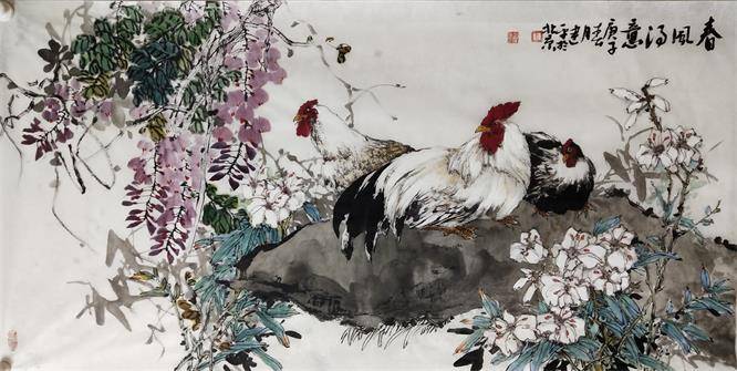 湖北籍画家朱建平的作品赏识