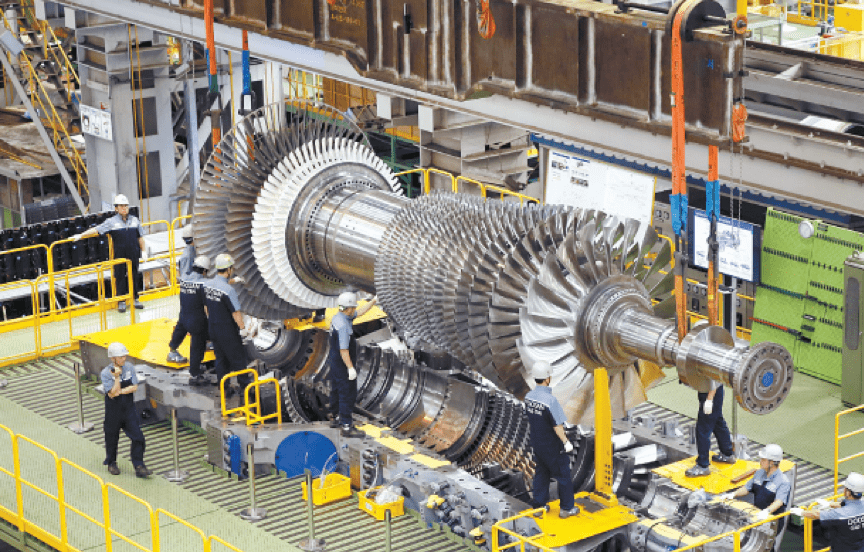 日本三菱和韩国安萨尔多能源公司那样,成为可以自主生产重型燃气轮机
