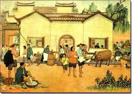历史老照片:六十年代的"人民公社好"年画