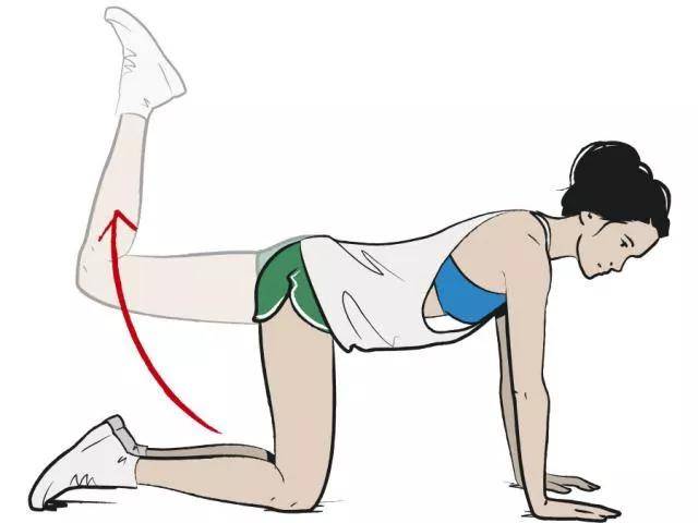 臀中肌训练动作图片
