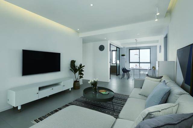 和悦府195平极简样板间 让心灵干净的蜜糖空间 原生态高级白审美