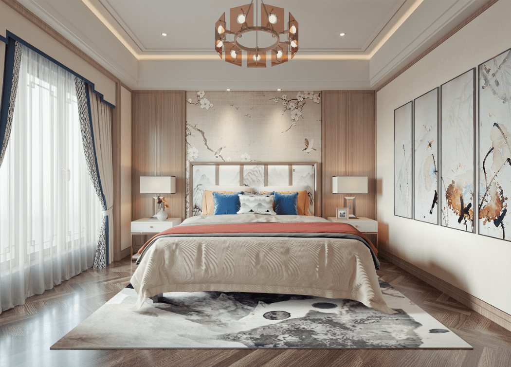 象湖壹号189平这样装新中式就是样板房