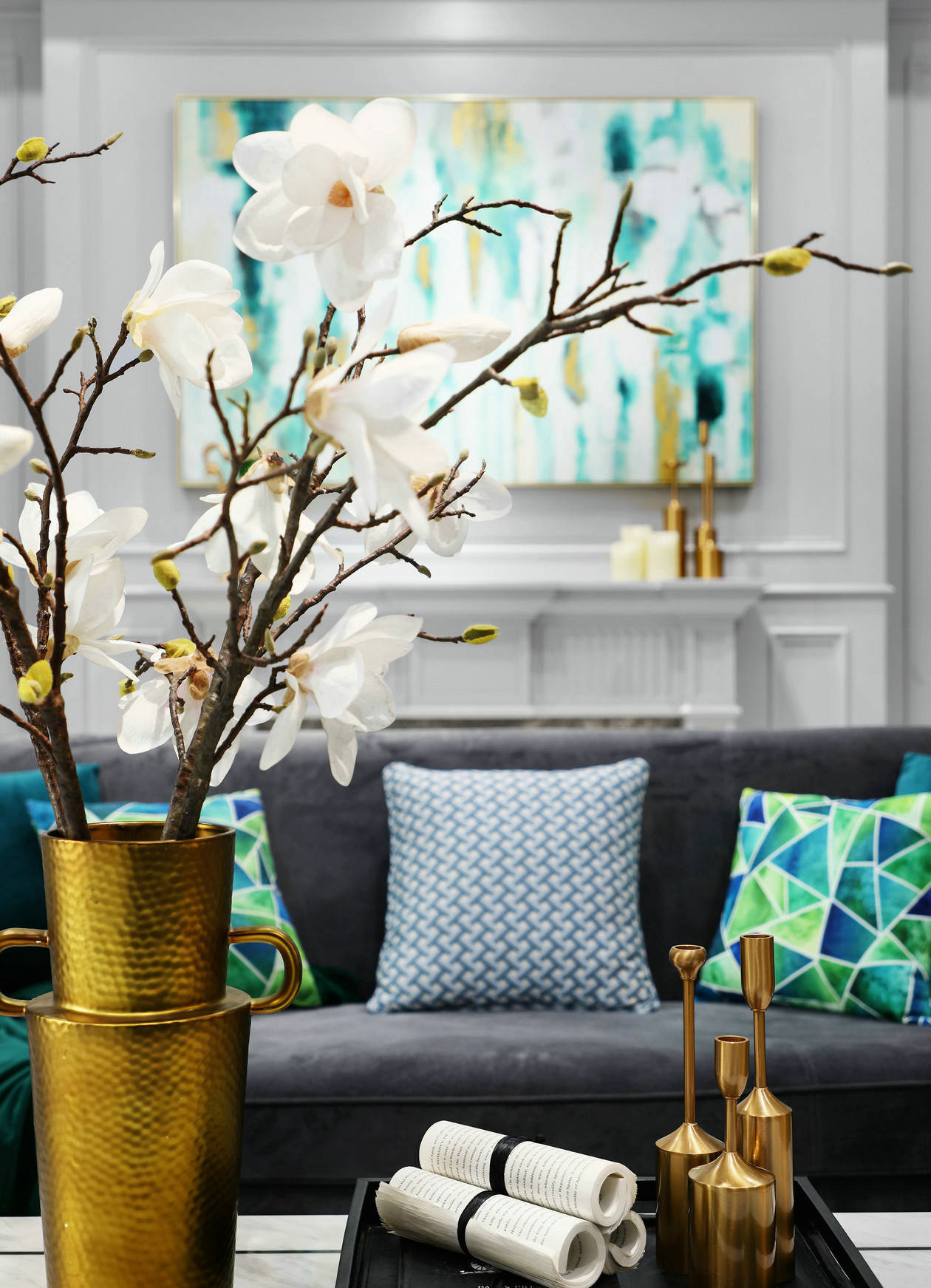 烟台智云装饰:今天分享一组刚完工轻奢美图,喜欢的可以作为参考