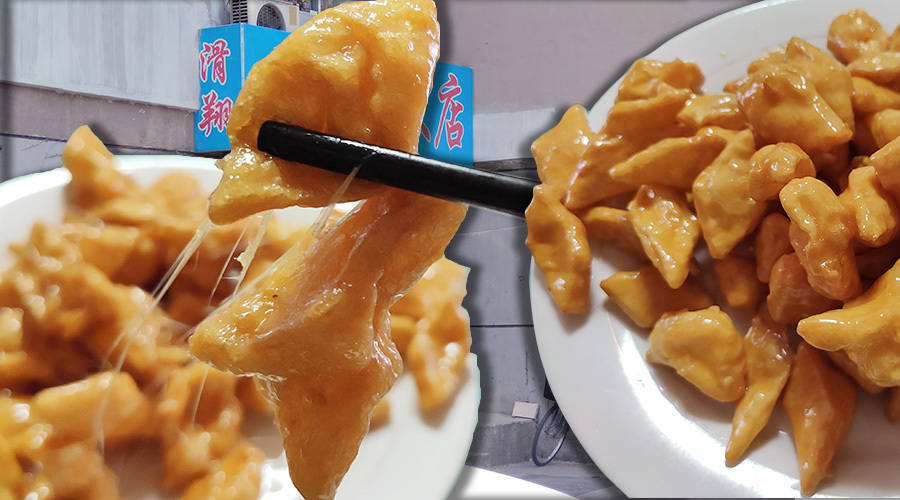 藏在居民区里的菜馆,东北老菜糖熘白果必须尝一尝_黄菜