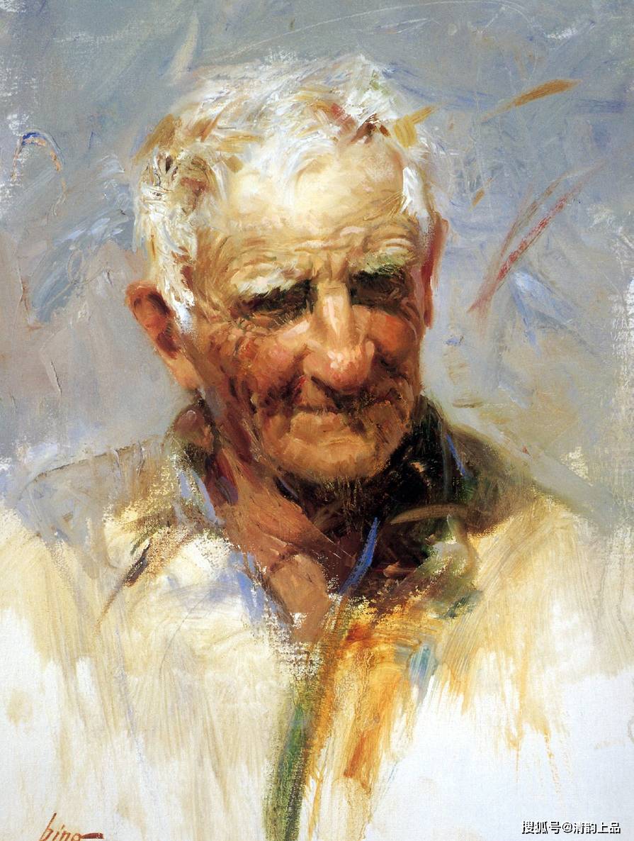狂放的笔触生动的画面人物油画作品欣赏