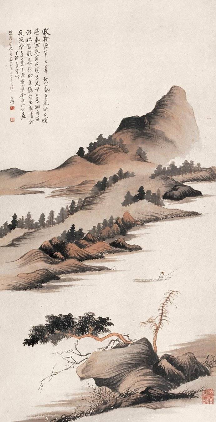 五百年来一大千绘画系列张大千山水画赏析