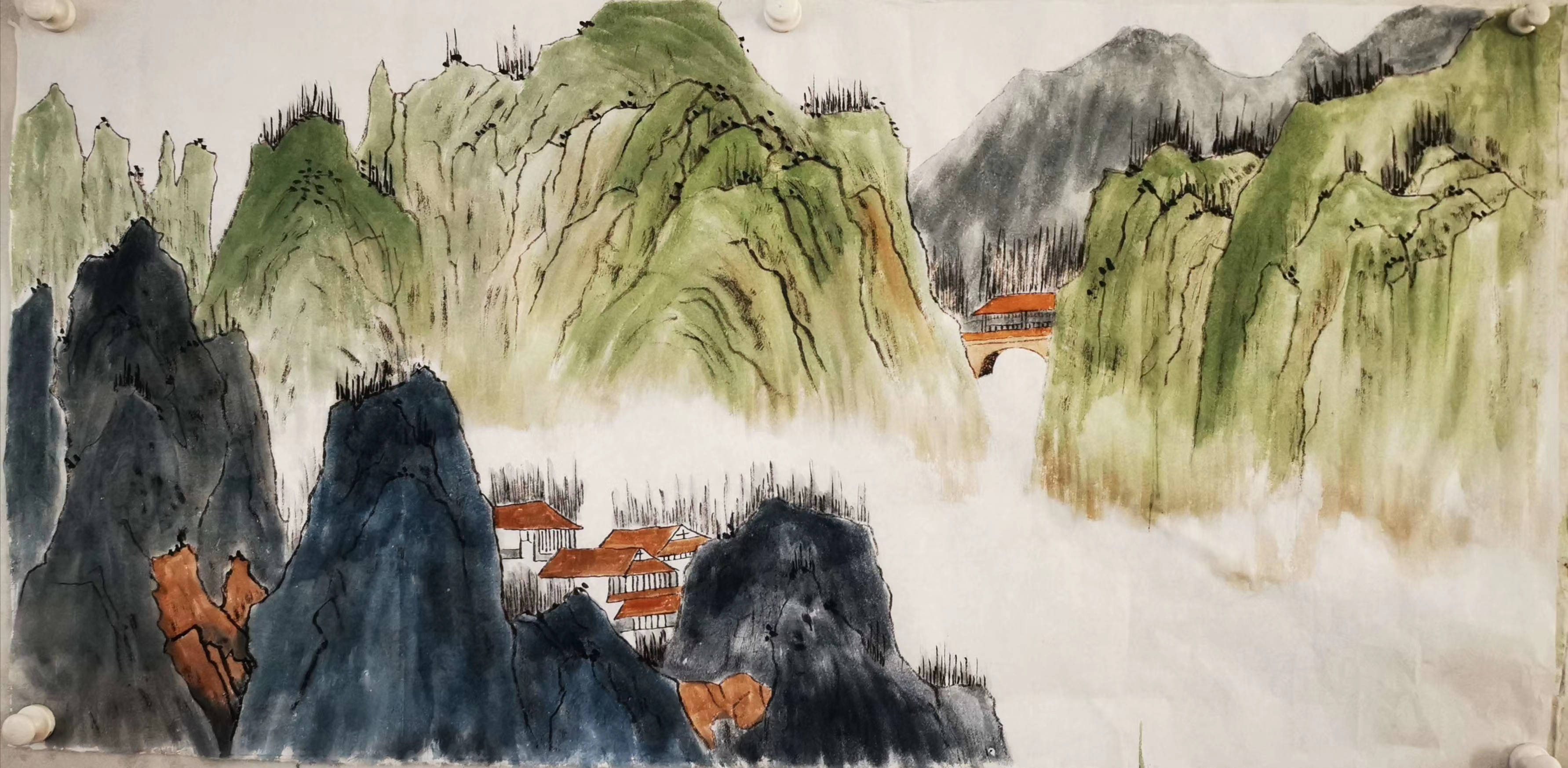 知名画家张文冉把"意境"融入山水画的韵味_中国