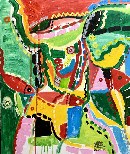 生命的赞歌——姚丽双民族抽象画