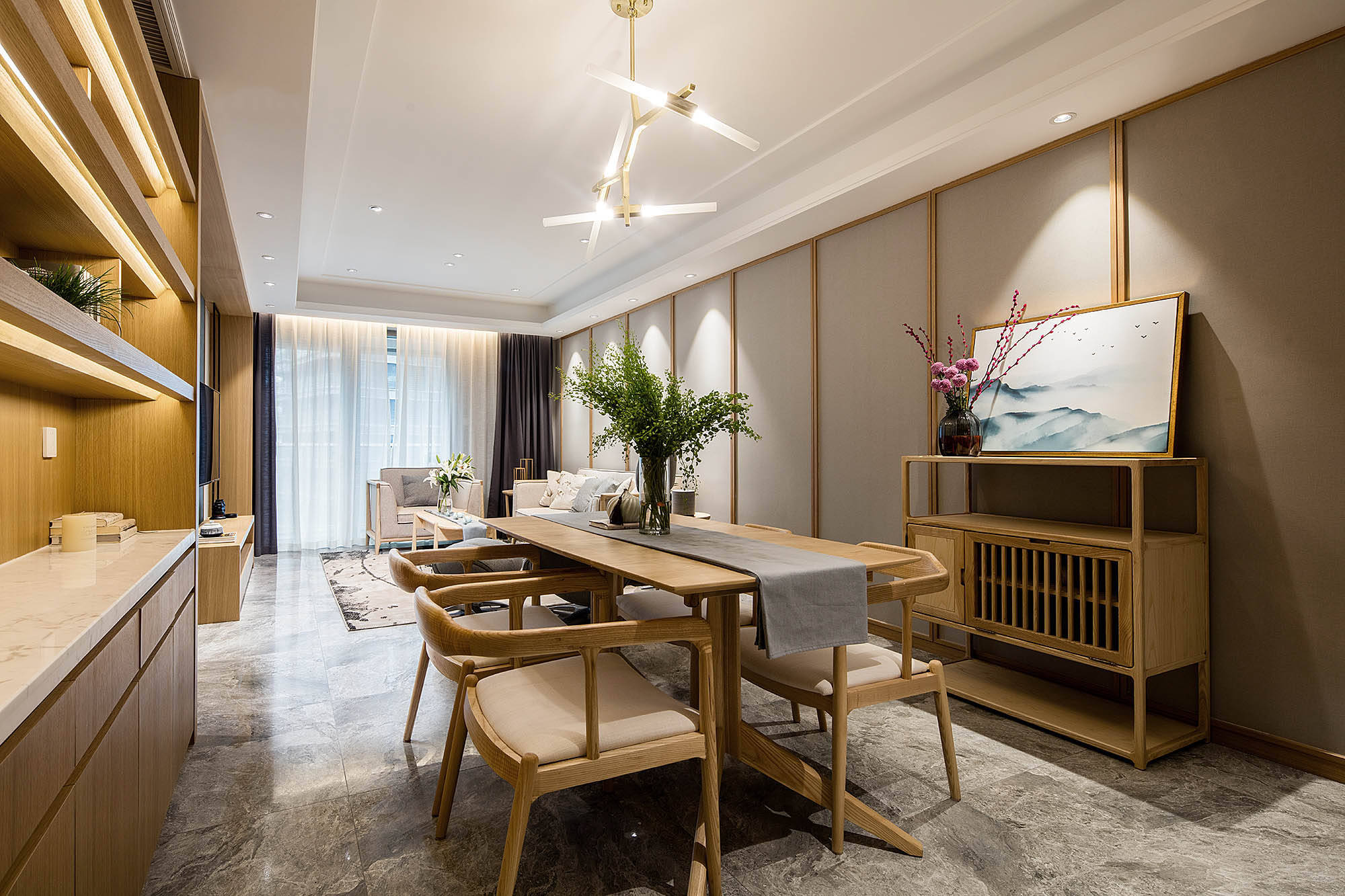 烟台智云装饰新中式就该这么装气质与众不同全屋都美醉了