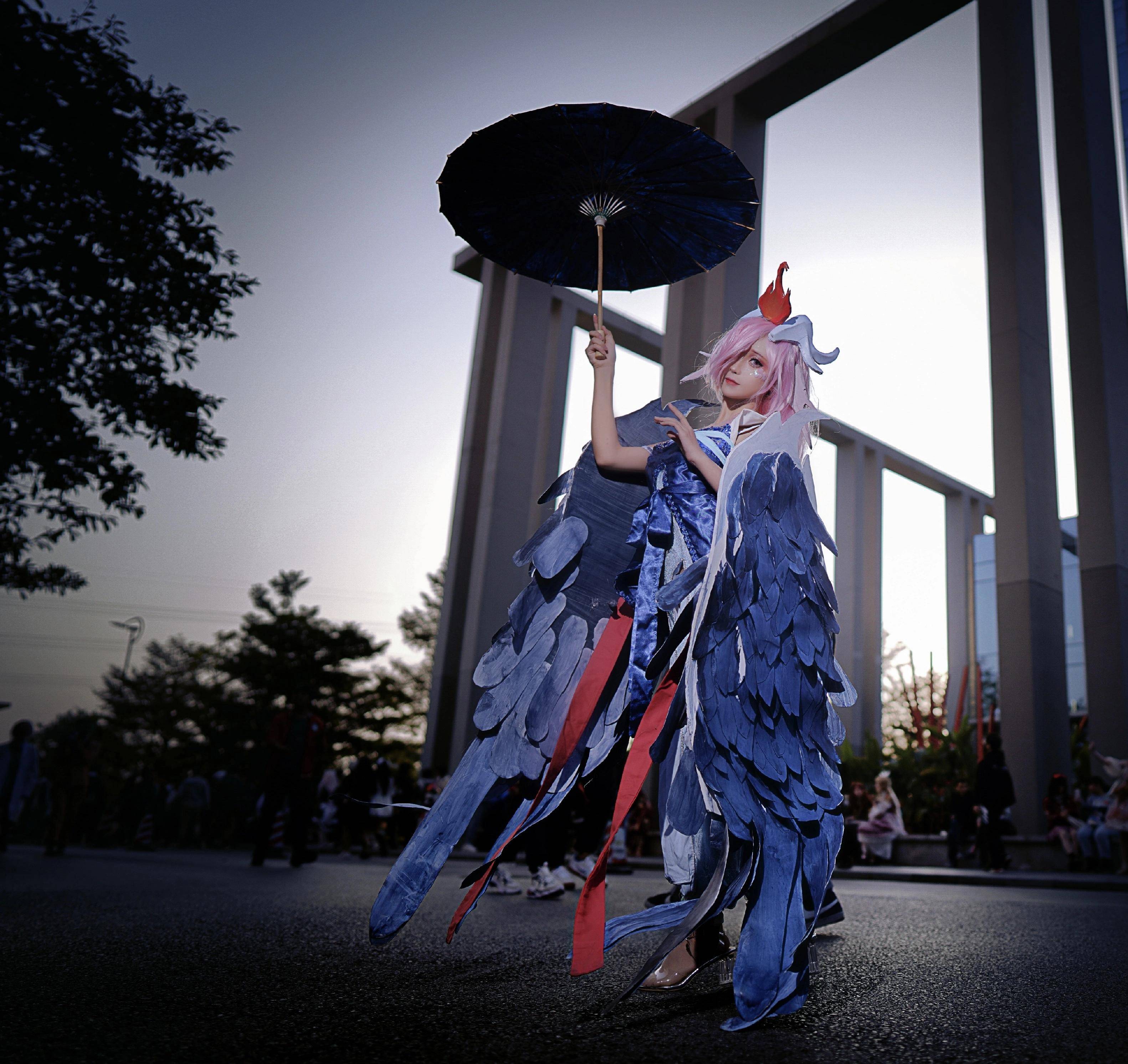 cosplay:《神都夜行录》雨师@奶狮不咬人