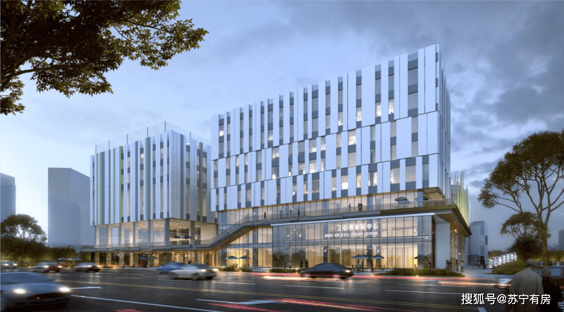 江心洲将新增6万㎡社区中心!效果图出炉!