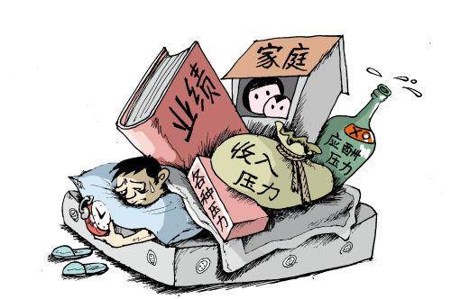 紧张和高压力的状态下,比如学习面临考试,新工作的紧张感不适应,家庭