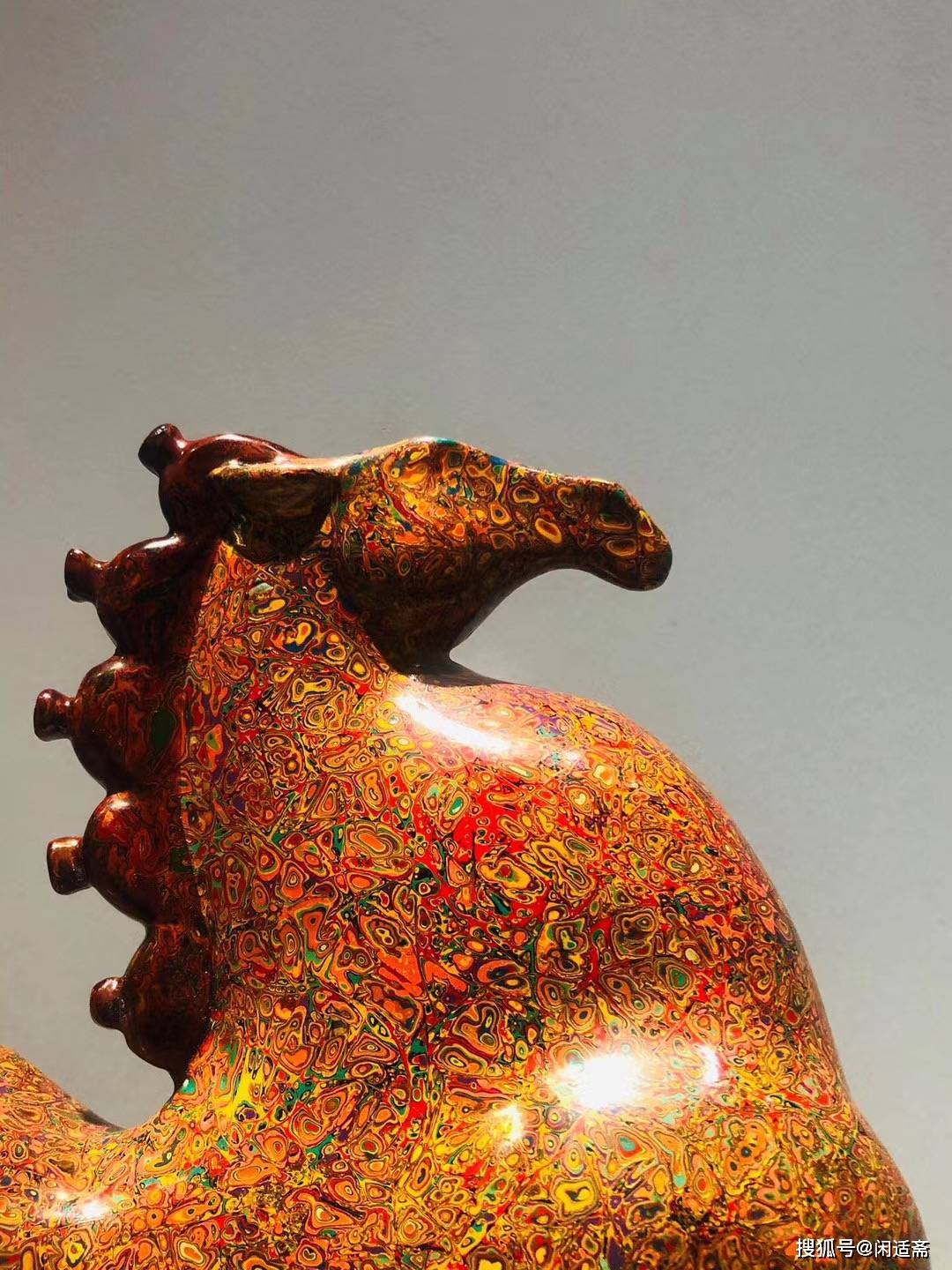 唐马,非遗大漆工艺,家居摆件_cm