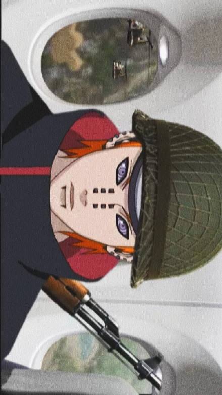 佩恩入侵木叶,鸣人从妙木山带来了非常高级的武器与之对决.