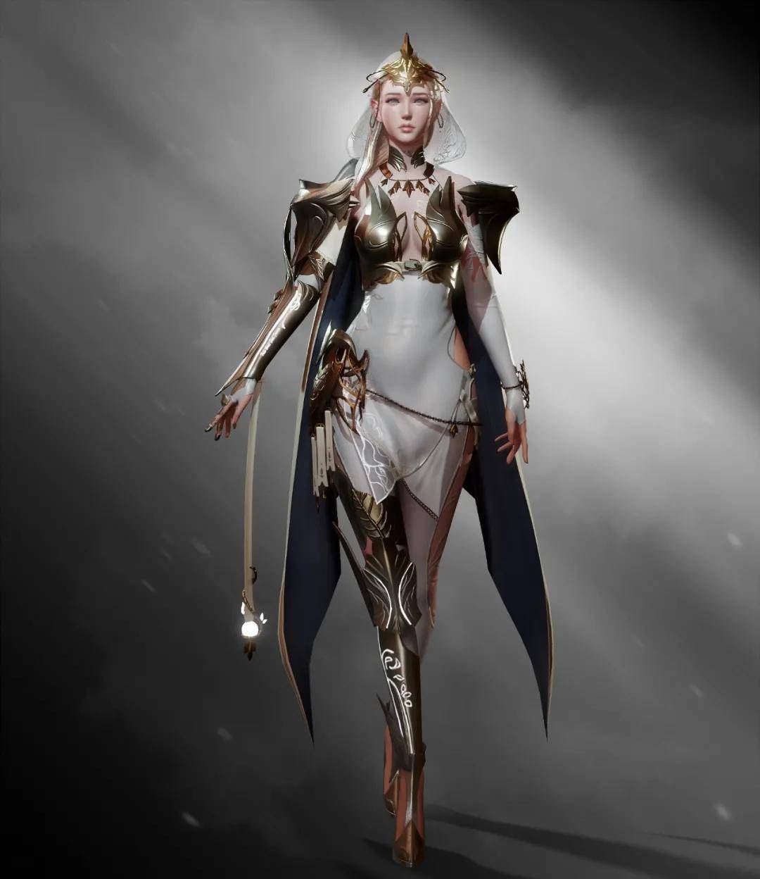 乘风破浪的韩系女神!大触建模只为炫技系列!_cg