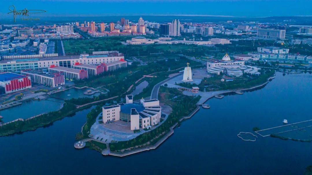 锡林浩特市全景图图片