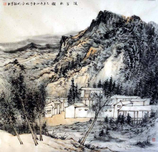 吴学根的笔墨审美样态_山水画