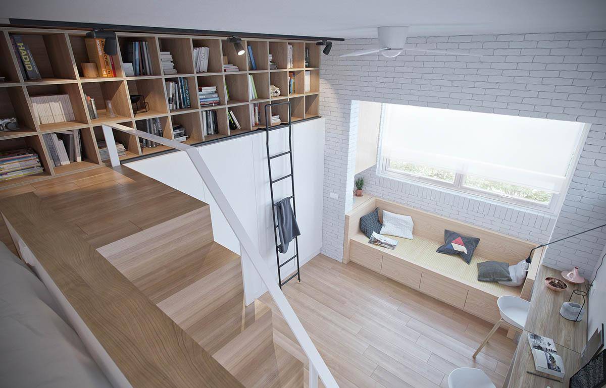 22㎡现代简约loft单身公寓,宽敞干净阳光充足!