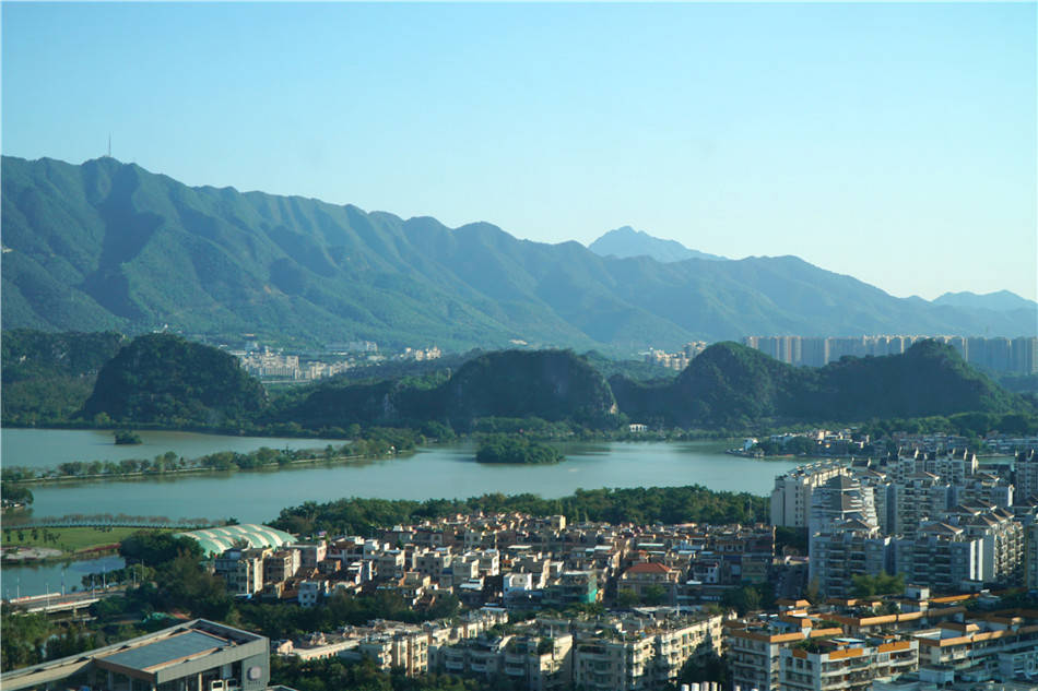 粤西行:肇庆,七星岩,景观城市的山水园林"格局"_天柱